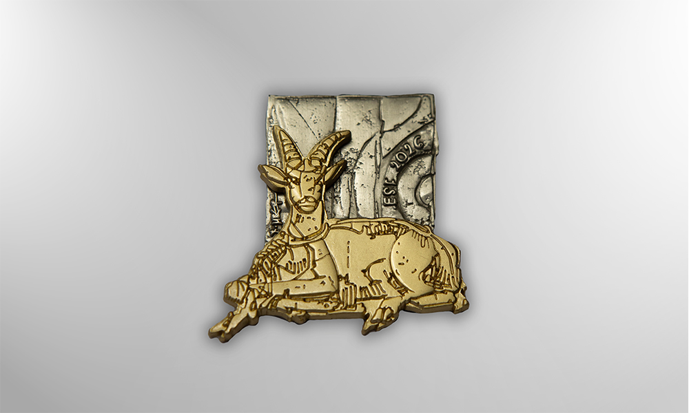 ESF Pins Hintergrund Gold